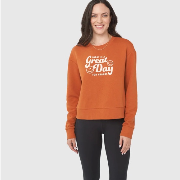 Women’s United by Blue Great Day Graphic Crew Ginger Size Small - Picture 2 of 6